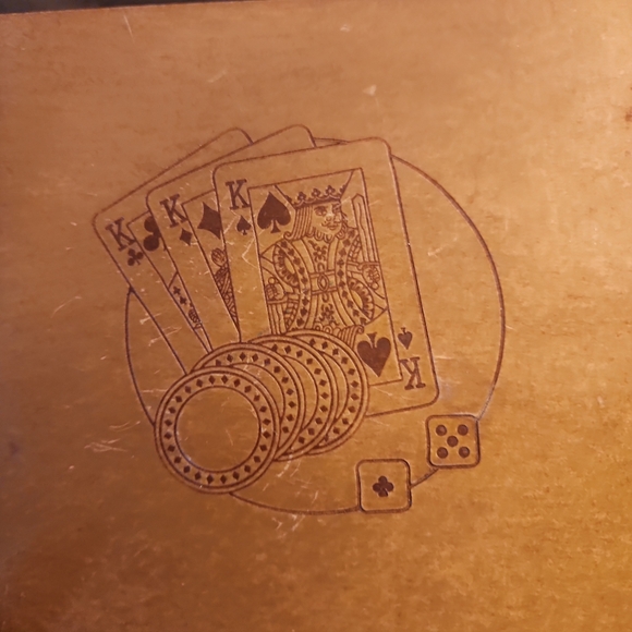 Vintage Double Lions Poker Set. - Picture 14 of 14